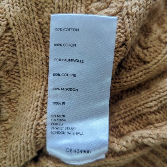 Free People Say Anything Oversized Cable Knit Cardigan Sweater in Yellow Size XS - Picture 10 of 10